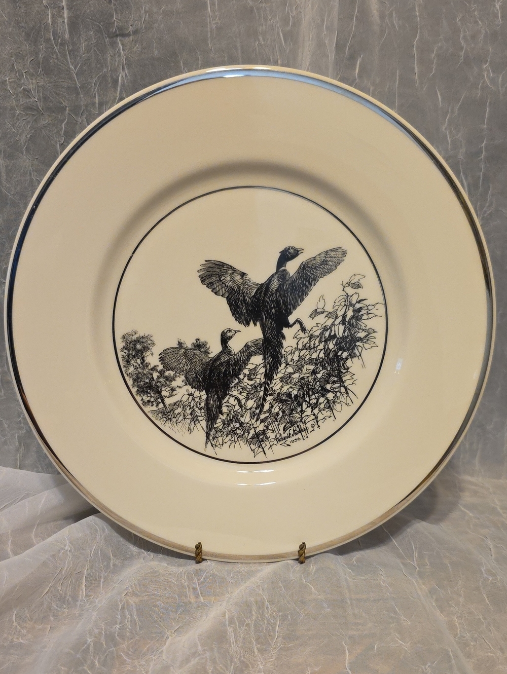 Vintage Collectable Pheasant Art Plate - Castleton China -